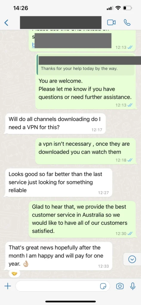 Instant troubleshooting and playlist configuration help on WhatsApp